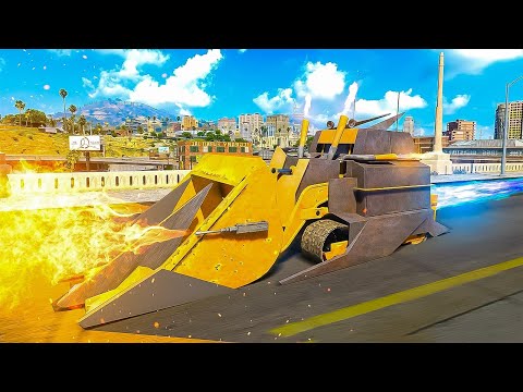 Upgraded Killdozer Gets Revenge on Cops in GTA 5 RP