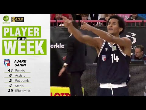 Ajare Sanni is Player of the Week! 41 PTs Full Highlights @Tigers Tübingen (12.10.24) 8 Triples!