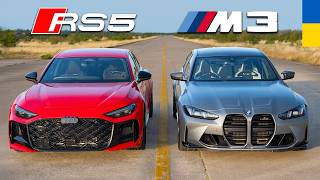 Чи зможе НОВА ВАЖКА ГІБРИДНА AUDI RS5 нарешті перемогти BMW M3?
