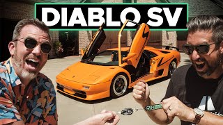 Driving Ed Bolian's Lamborghini Diablo SV! No Reserve on Cars & Bids!