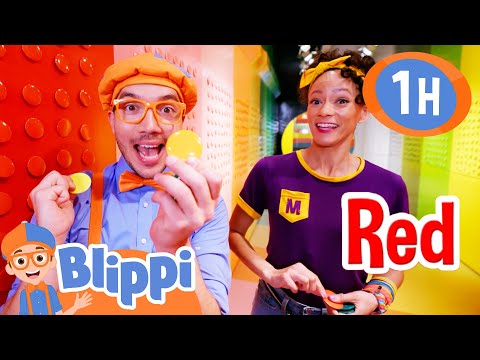 Blippi Explores the Color Factory NYC!🎨✨ | Blippi 1 Hour  | Moonbug Kids - Fun Stories and Colors