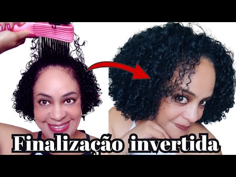 FINALIZAÇÃO INVERTIDA PARA CABELO CACHEADO CURTO!