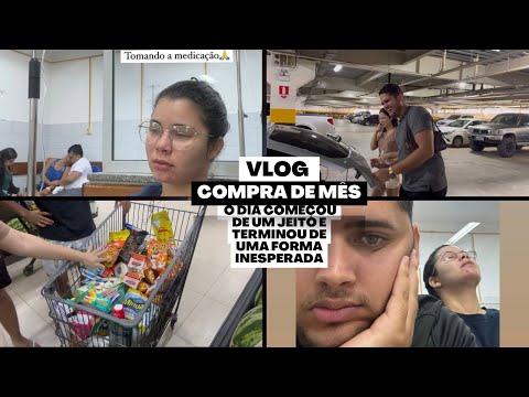 Compra de mês + organização +fui para na emergência