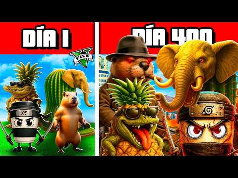 SOBREVIVÍ 400 DÍAS en BRAINROT ITALIAN en GTA 5!! (Increible)