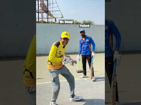Ms Dhoni Vs Pollard🥶 #shorts #cricket