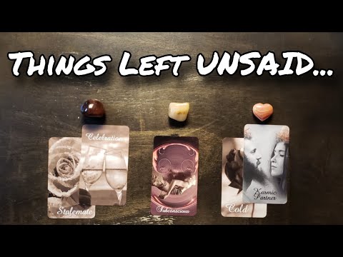 🤐♥️ Things Left UNSAID Between You!  Pick A Card Love Reading