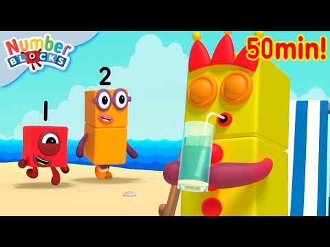 Numberblocks en français | Épisodes complets | Apprendre à compter en été 🌊