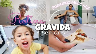 Começo de Gravidez Passando Muito Mal- Visita em casa- Tentando fazer Pizza doce- Rotina Gravida ✨️