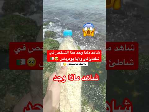 شاهد ماذا وجد هذا الشخص في شاطئ في ولاية بومرداس 🥹🇩🇿 #الجزائر #algerie