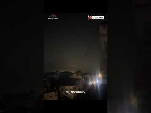 Iranian rockets visible from northern Gaza