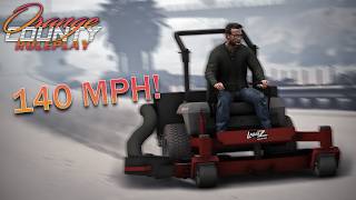 Doing 140 MPH on a Lawn Mower in The Snow in GTA RP | OCRP
