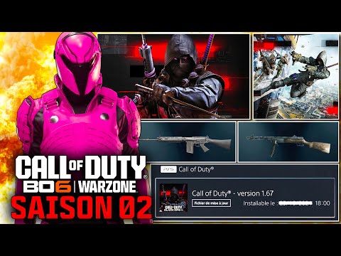 SAISON 2 BLACK OPS 6 & WARZONE : NOUVELLES ARMES, TAILLE DE LA MISE À JOUR & PRÉ-TÉLÉCHARGEMENT !