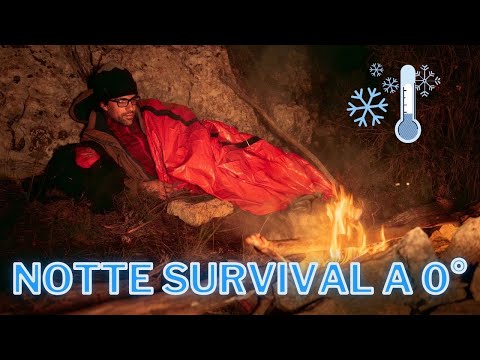 Notte Survival a 0° nel Bosco - NO Sacco a Pelo, NO Tenda, SOLO - 3 Oggetti