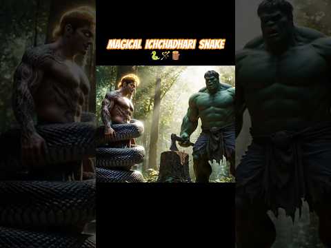 Magical Ichchadhari Snake | जब जंगल में साँप ने दिलाई Hulk को नई ताकत! #shorts