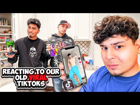 REACTING TO OUR OLD VIRAL TIKTOKS!! *TOO FUNNY*