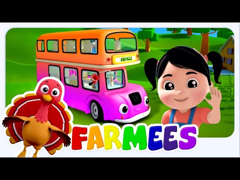 Wheels on the Bus + More Farmees Nursery Rhymes & Kids Songs