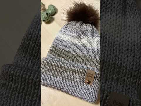 Happy cranking🤍#knittingmachine #sentroknittingmachine #hat #knitting #craft #hoopandhome #diy