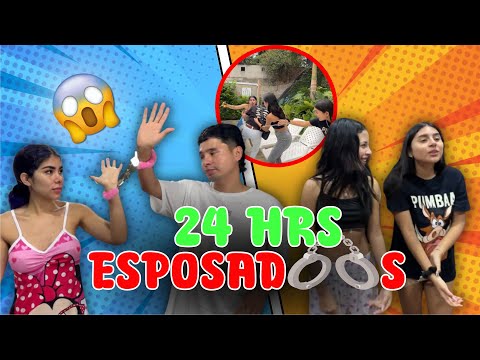 24HRS esposados con la familia Recocha😱😍  (no creerás lo que pasó)