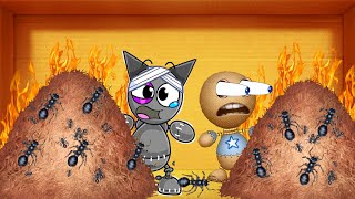 All Animals vs Black SPRUNKI & The Buddy | SPRUNKI JOINED KICK THE BUDDY!
