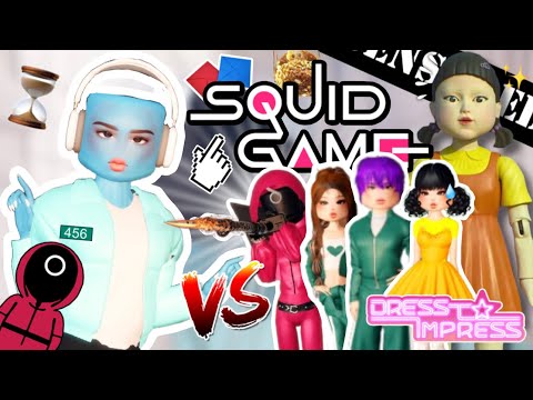 I Dress as SQUID GAME Characters BUT in Dress To Impress 😱🦑