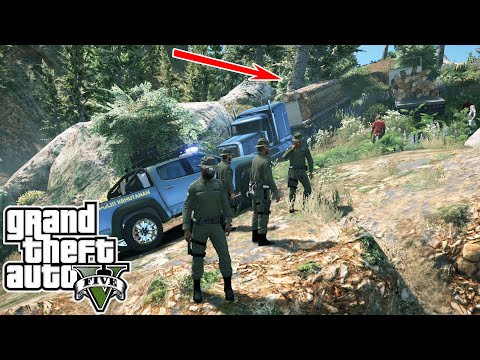 Patroli Polisi Hutan Pergoki Penebang Pohon Liar || GTA 5 Mod Polisi Indonesia