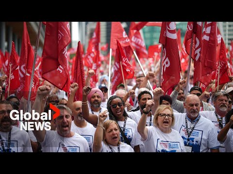 YouTube video thumbnail: Are Canada's Workers Reaching a Breaking Point? Expert Explains Surge in Labour Strikes