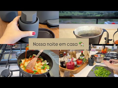 Meus pais vieram jantar | Peixe ao molho | Renovei meu lavabo | Comprei coisas novas |Final de tarde