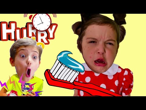 NASTYA Brush Your Teeth Kids Song Nursery Rhymes  Put On Your Shoes Let’s Go Song Hurry Up to School