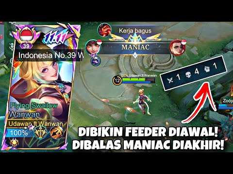 DIBIKIN FEEDER DIAWAL! GW BALAS MANIAC DIAKHIR! INI CARA GLOBAL WANWAN BALIKIN KEAADAAN! WANWAN MLBB