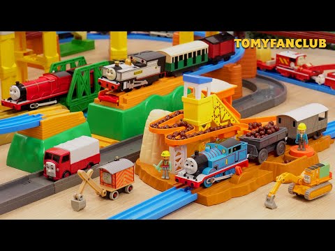 Thomas the Tank Engine Plarail Sodor Quarry Loader and Cranky Crane | TOMY FANCLUB