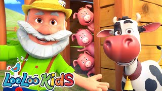 Old MacDonald had a Farm + Five Little Monkeys + Sleeping Bunnies - Learn with Kids Songs