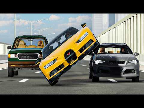 Risky Driving with Instant Karma Crashes and Fails - BeamNG.drive