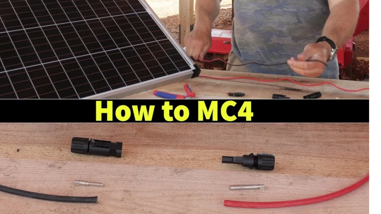 How to Assemble MC4 Connectors On Anything | Harbor Freight 100W Solar Panels