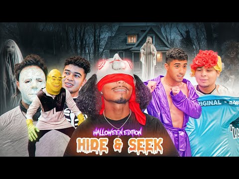 SCARY BLIND HIDE & SEEK!! “ HALLOWEEN EDITION”