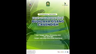 PENANDATANGANAN AKAD PERDANA KREDIT USAHA RAKYAT (KUR)