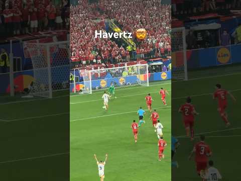 First touch 😳 #havertz #germany #euro2024 #goal #skills #dribbling #fy #denmark #deutschland #wow