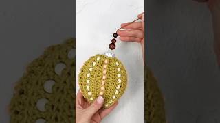 🎄🧶 Beaded Crochet Christmas Tree Ornaments
