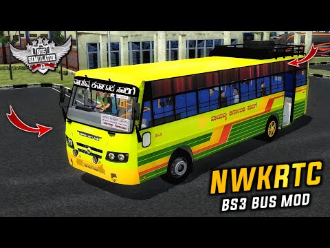 NWKRTC BS3 KARNATAKA GOVERNMENT BUS MOD for bus simulator indonesia | BUSSID V4.3.4 | #bbussidmods