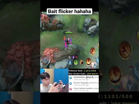 Bait flicker hahaha #shorts #mlbb #mobilelegends