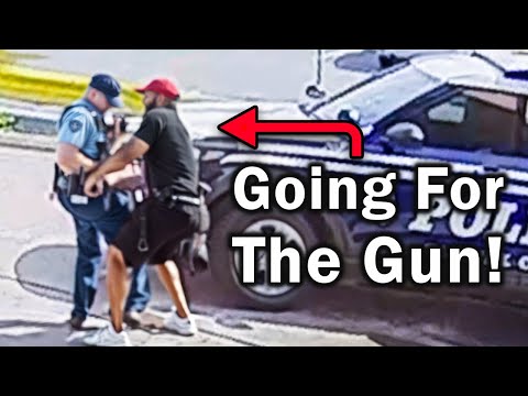 When Cop and Suspect Fight It Out Before Arrest