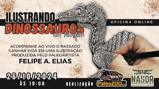 Ilustrando DINOSSAUROS em nanquim (minicurso)