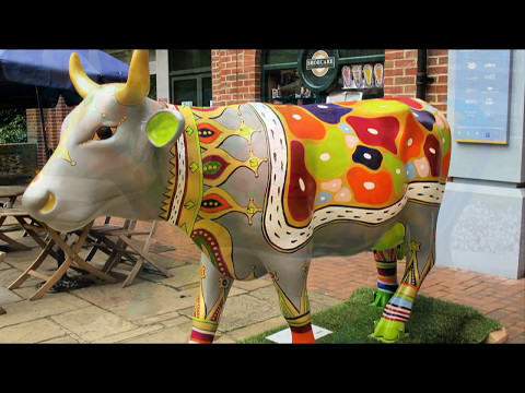 Коллекционная статуэтка Cow Parade корова Cowalina Dogwood, Size L