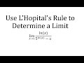 Understanding L'Hopital's Rule and Limit Calculation