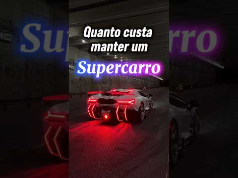 Você sabe quanto custa manter um Bugatti ou uma Ferrari?