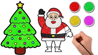 🎄🎅How To Draw A Cute Santa Claus + Christmas Tree + Reindeer🦌 & More | Step By Step |Chiki Art Hindi