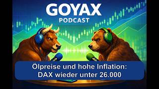 Ölpreise und hohe Inflation - DAX wieder unter 26 000
