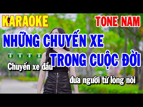 Karaoke Những Chuyến Xe Trong Cuộc Đời Tone Nam Beat Mới | Thanh Hải