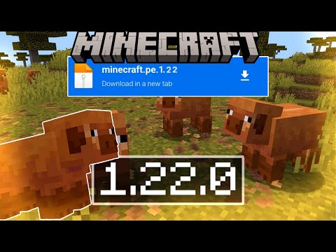 SAIU! ATUALIZAÇÃO DO MINECRAFT PE 1.22  - Minecraft Bedrock Mcpe