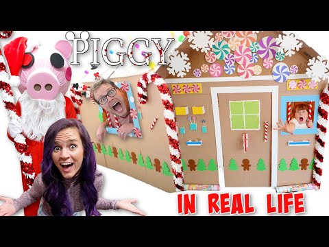 Roblox PIGGY In Real Life - ProHacker Trapped us in a Giant Box Fort