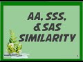 Exploring AA SSS SAS Similarity Concepts